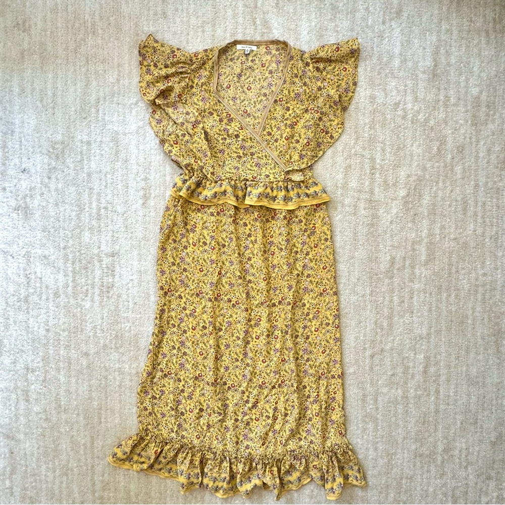 Max Studio Retro Floral Ruffle Dress - Picture 2 of 10
